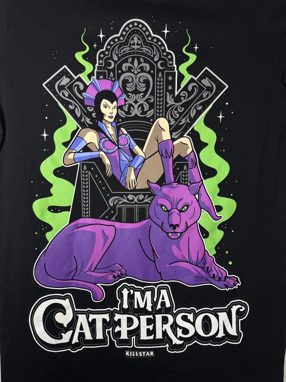KILLSTAR I'm A Cat Person Medium Masters Of The Universe Evilyn Wide Neck gallery
