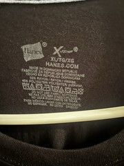 Hanes X-Temp Men’s Black Solid Crew Neck Short Sleeve T-Shirt XL Jersey