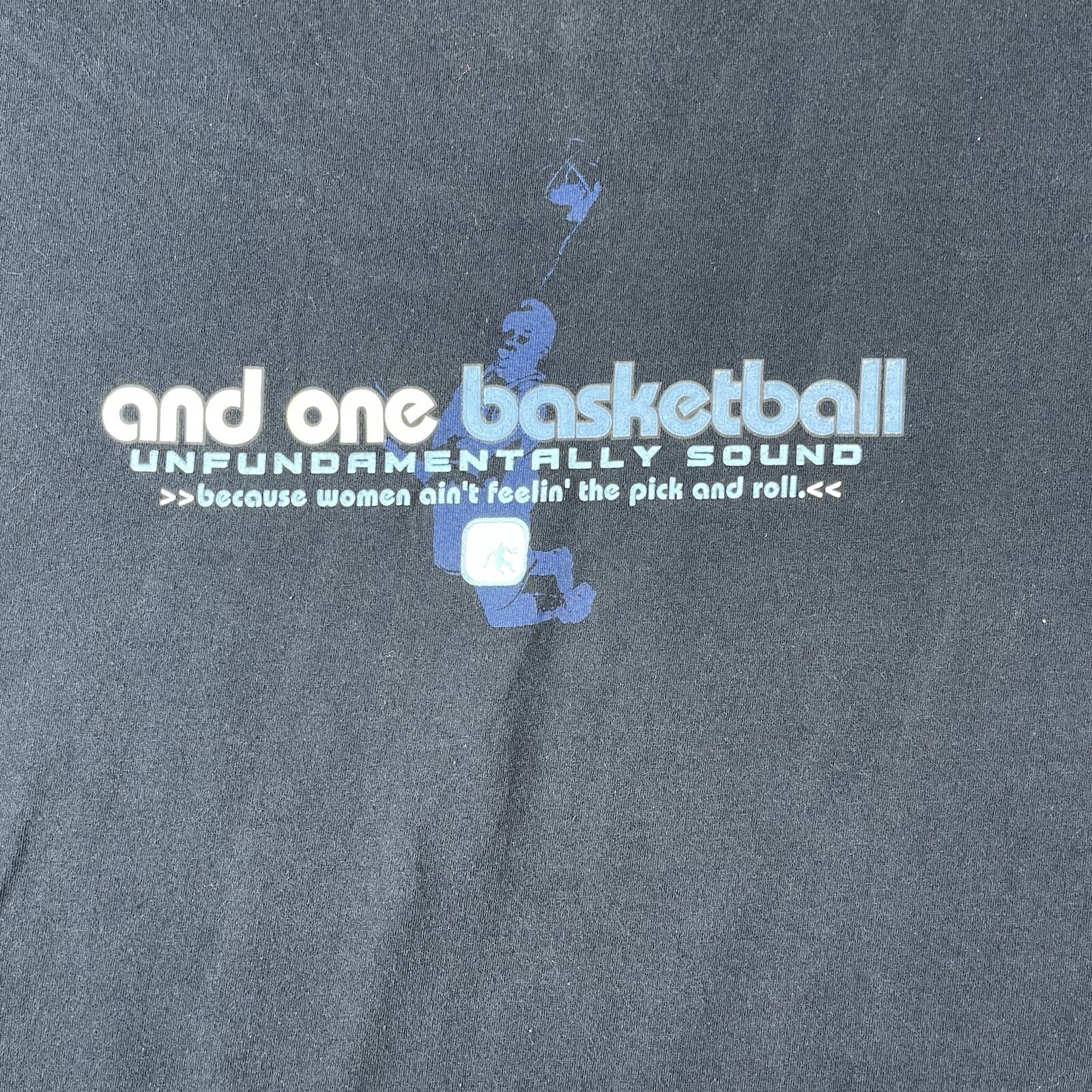 Vintage AND1 Shirt Mens Large** Basketball Blue Quote Women Funny Streetwear Y2K gallery