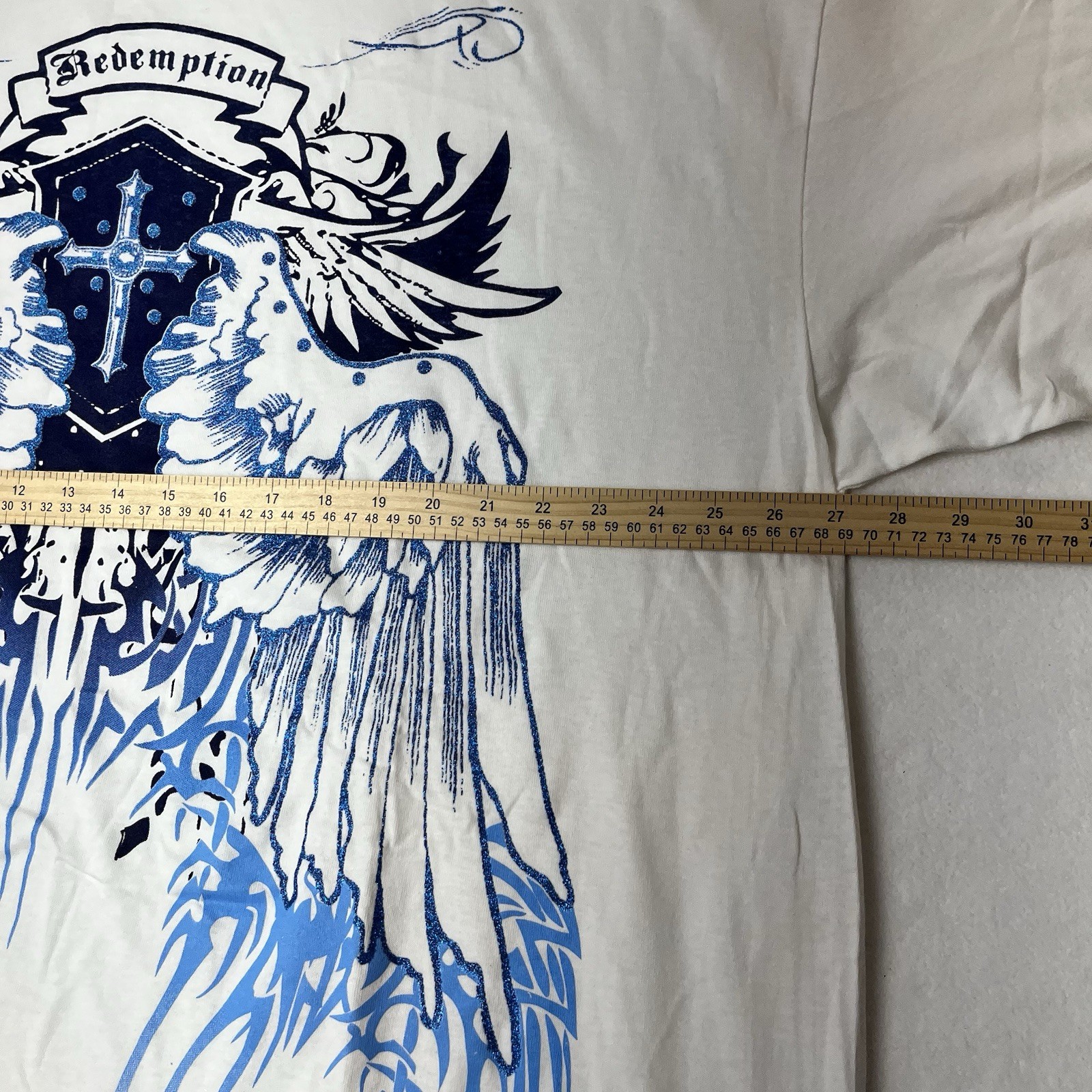 New The Mountain Redemption T-Shirt Men's 3XL White VTG Leather Tag S/S Crew gallery