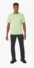 ASICS MEN’S SHORT SLEEVE HTHR TECH TOP Lime Green Heather 3XL