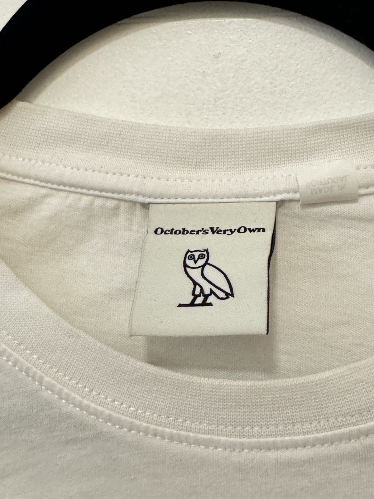 OVO Drake T shirt Owl Logo White Cotton Mens Size L October's Very Own gallery