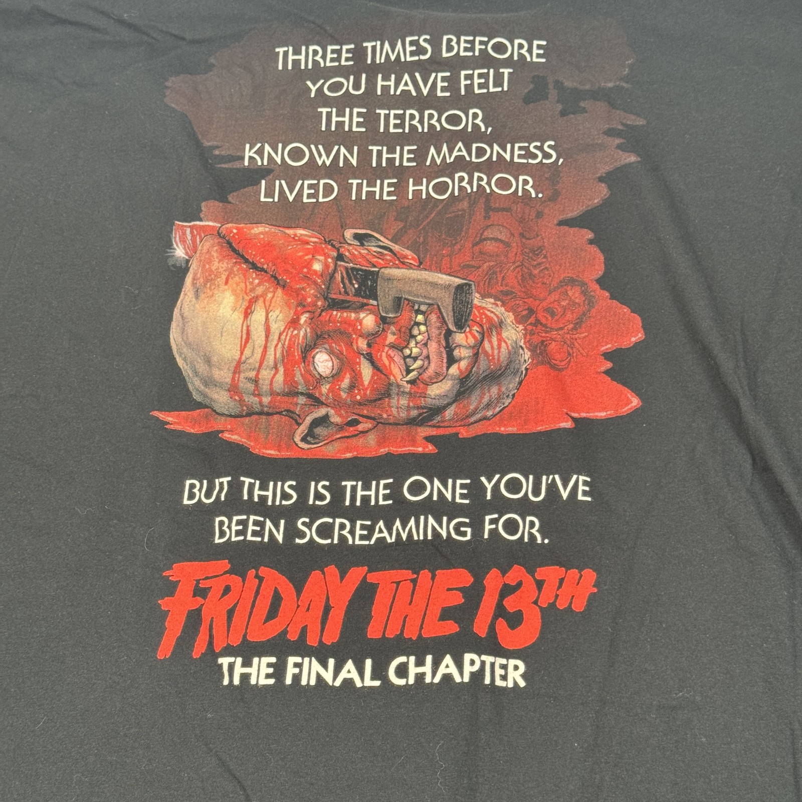 Friday the 13th Shirt Mens 3XL The Final Chapter Horror Fright Rags Limited Ed gallery