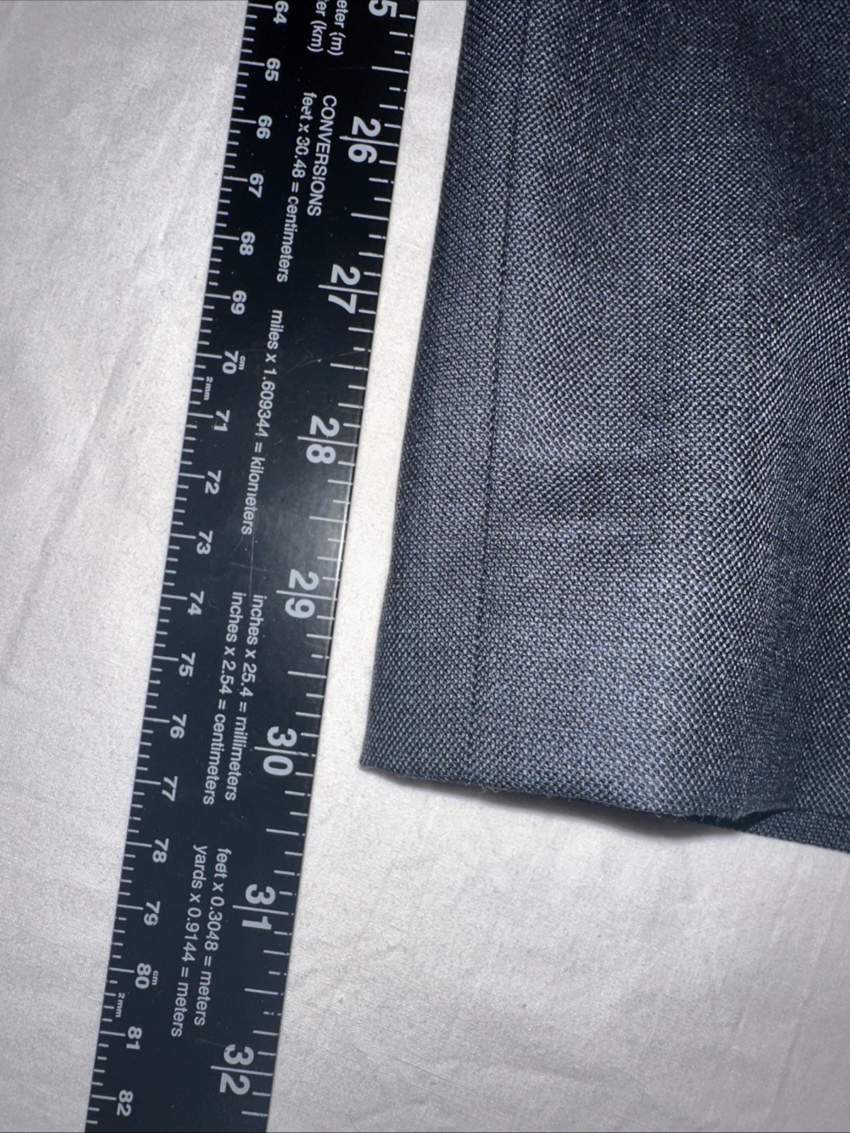 NWT Stafford Men’s 42 x 30 Classic Fit Flat Front Blue Travel Trouser Pants $70 gallery