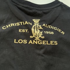Christian Audigier Graphic Pistons Wine Glass Rhinestone T Shirt Mens Sz L NEW