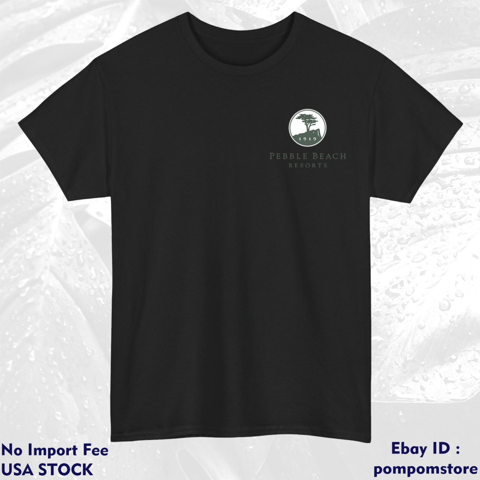Pebble Beach Golf Club Logo Cotton Colors S M L XL 2XL 3XL - 5XL Made In USA gallery