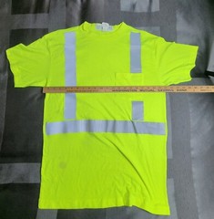 Industrial Grade Large-Tall Yellow High Vis T Shirt. Type R Class 2