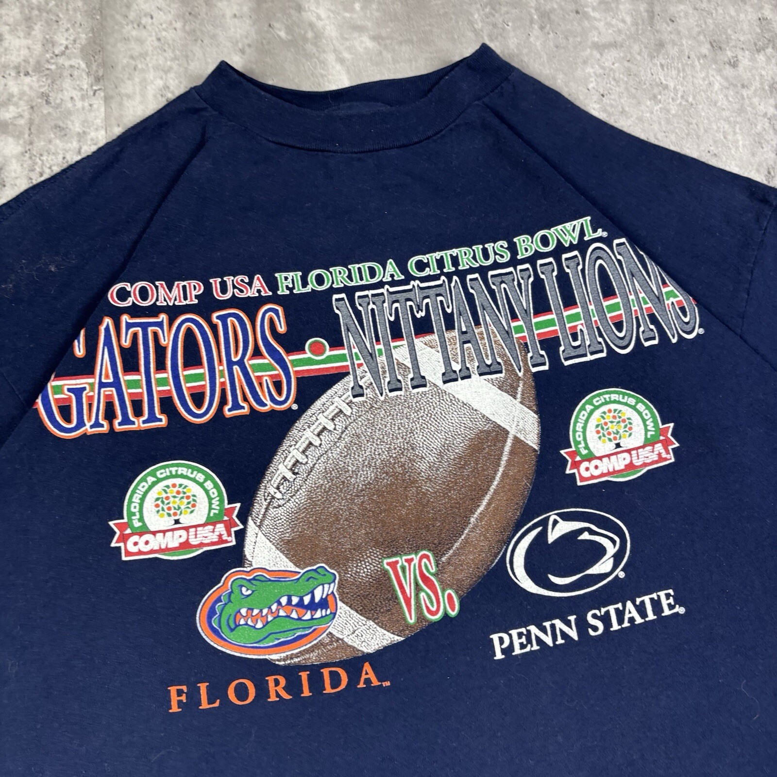 Vintage 90s Citrus Bowl Penn State Florida Gators T Shirt Mens size 2XL gallery
