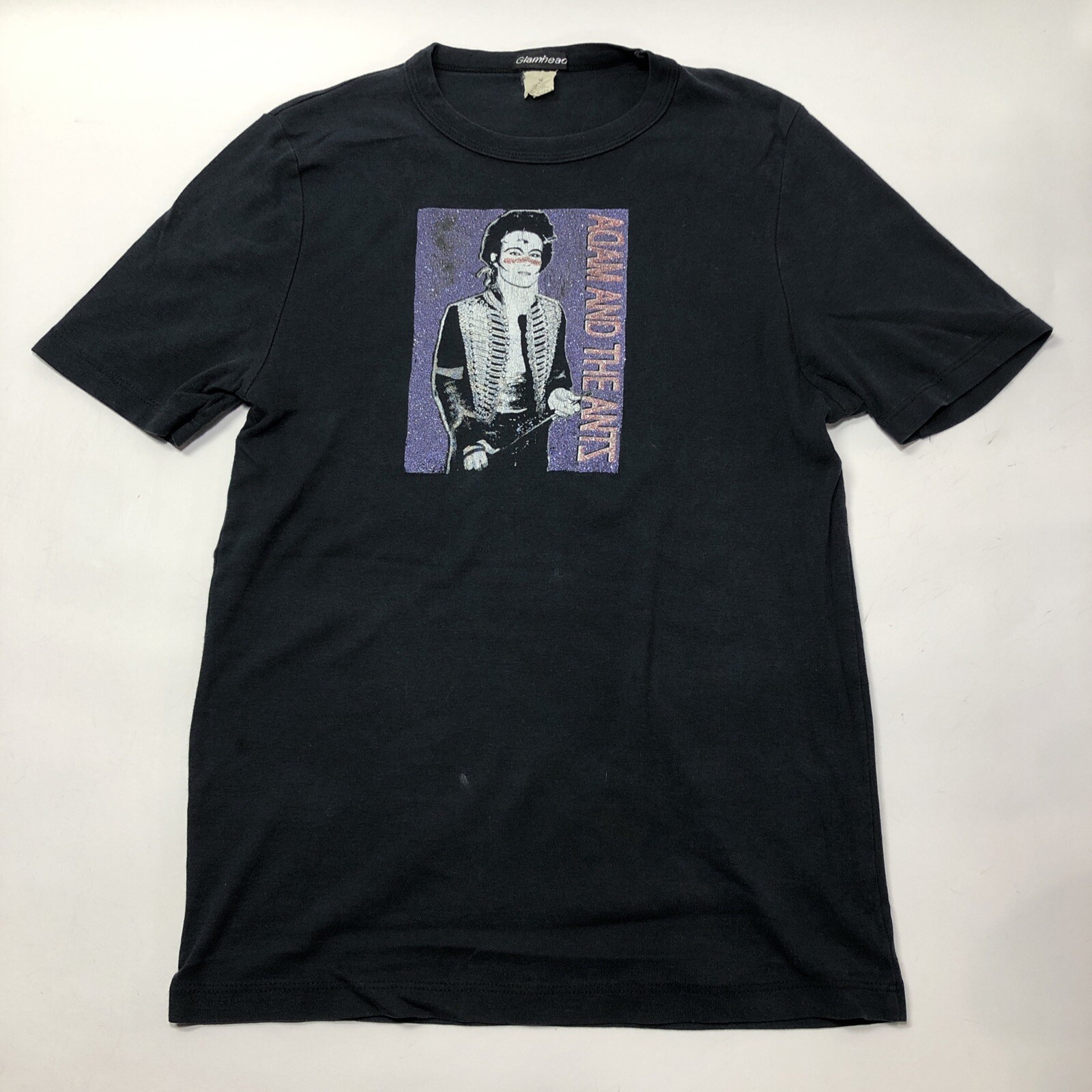 Vintage Adam & The Ants Glamhead Medium Black T Shirt Vtg Punk New Wave Band Tee