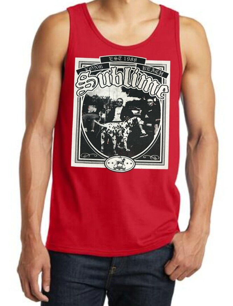 Sublime Dalmatian Dog Rock Band Black Tank Top (Various Colors) gallery