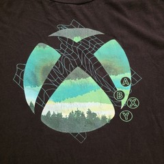 Microsoft Xbox T-Shirt Black Graphic Print Video Games Gamer T-Shirt XL