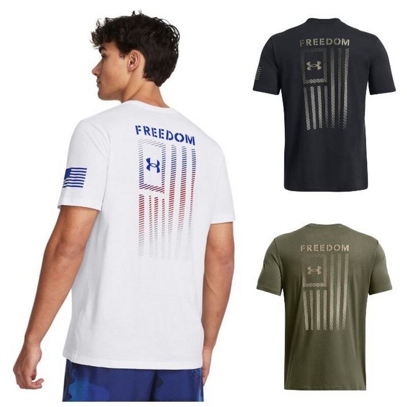 Under Armour 1382973 Men's UA Freedom Flag Gradient T-Shirt Short Sleeve Tee gallery