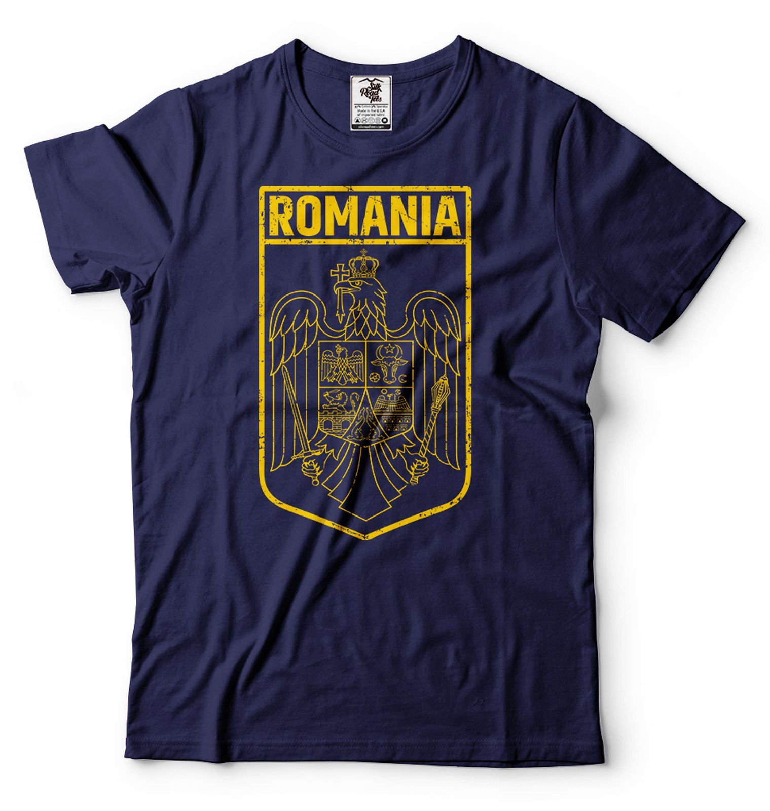 Mens Romania Patriotic Flag Shirt Romania National Flag Logo Country Tee gallery