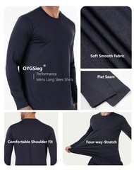 7 Pack Long Sleeve Shirts for Men Moisture Wicking Sun Protection UV UPF 50+ …