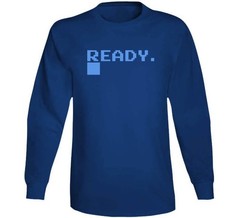 Commodore c64 Ready logo defunct Retro videogame T Shirt