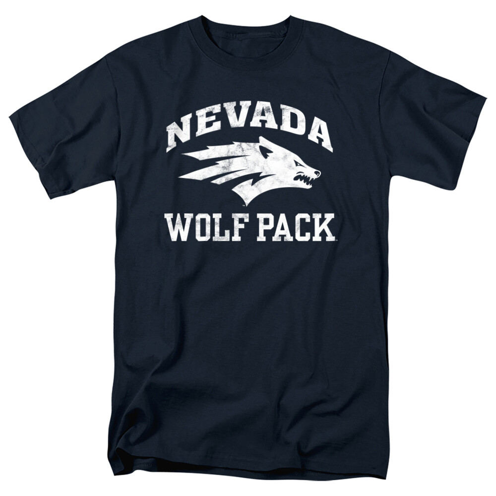 University of Nevada Reno Adult T-Shirt Wolf Pack Logo, Navy, S-5XL gallery
