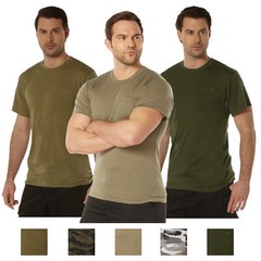 Men’s Pocket Moisture Wicking Pocket T-Shirt Collection 100% Polyester Tee