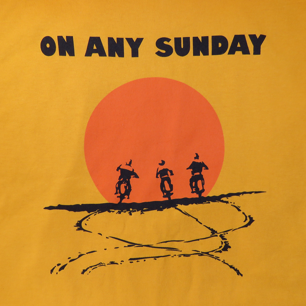 new ON ANY SUNDAY MOVIE POSTER T-SHIRT STEVE McQUEEN FILM MOTORCYCLE MOTOCROSS gallery