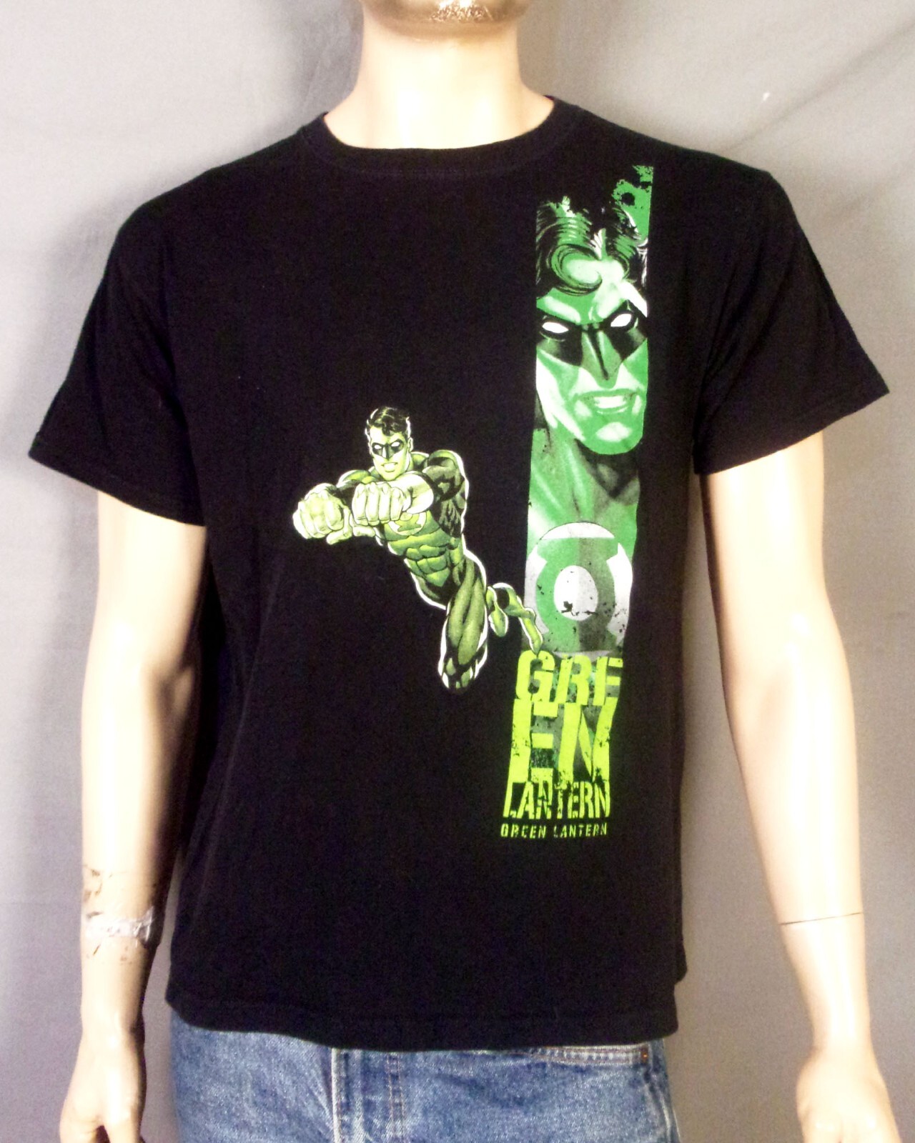 vintage 90s 00s Y2K rare Six Flags DC Comics Green Lantern T-Shirt Superhero S gallery