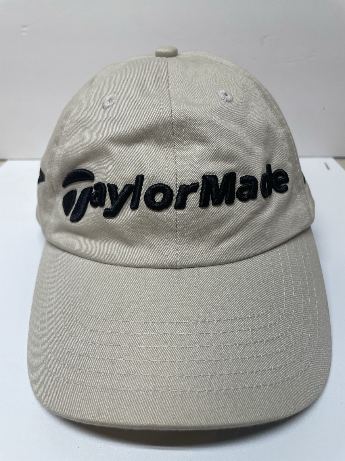 TaylorMade Hat One Size Fits All Beige Golf r7 RAC Embroidered Logo Adjustable