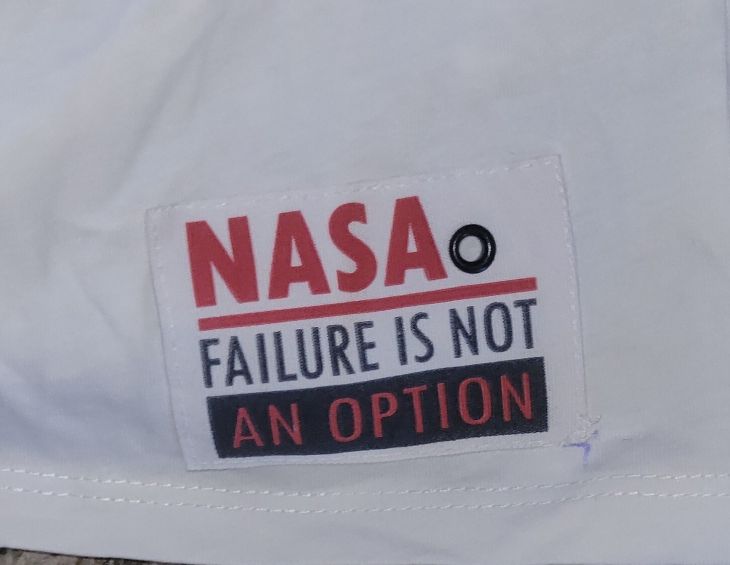 NASA White Shirt Top Adult Medium NEW WITH TAGS gallery