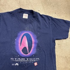 🔥Vintage 1994 Star Trek Generations Jack In The Box T-Shirt Size M 19×27
