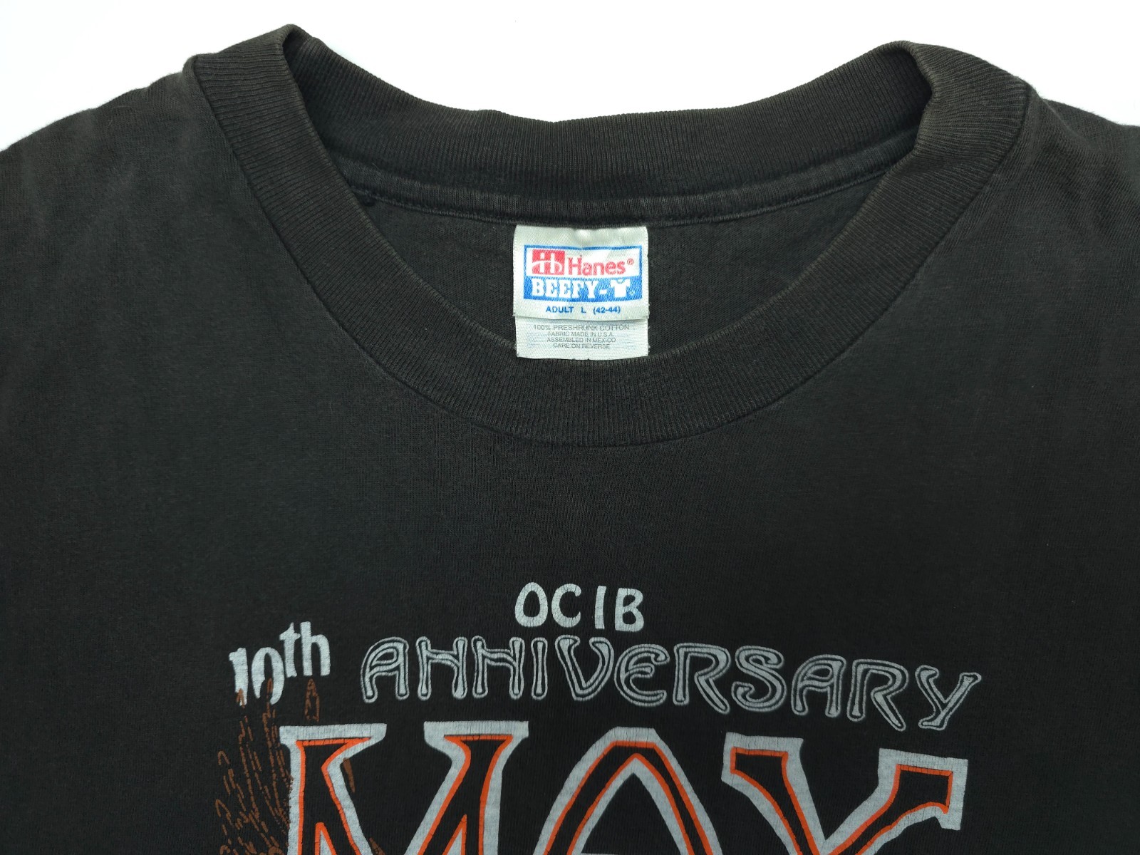 VTG 98' Adult Large Biker Park Pawhuska Oklahoma Protest Against Helmet Shrt gallery
