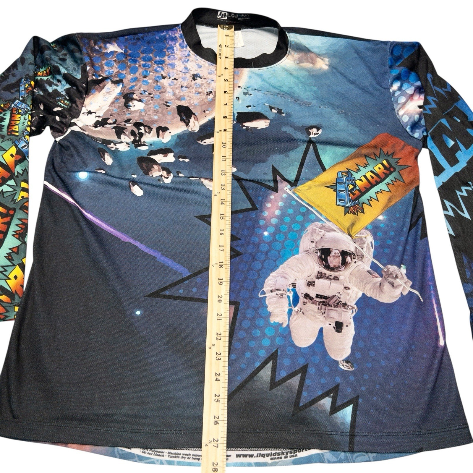 Liquid Sky Motocross Extreme Sports Jersey Mens XL Bike Skate Snowboarding USA gallery