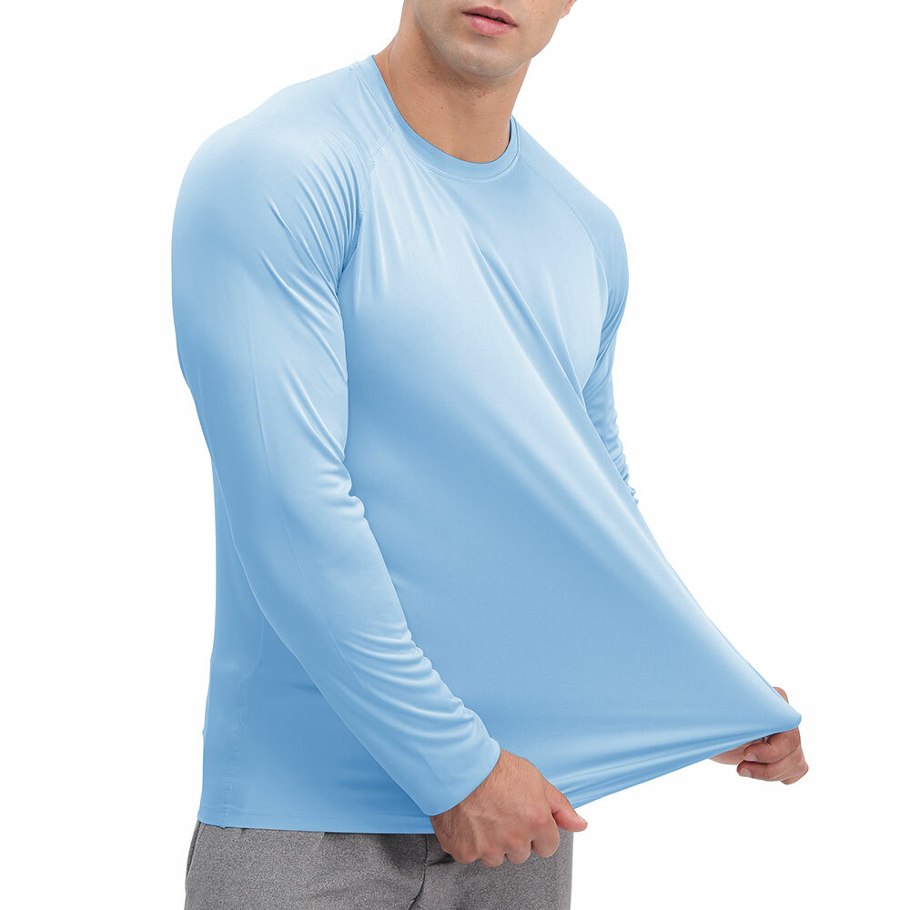 Mens Outdoor Sun Block T-Shirt UPF50+ Hiking Fishing Skin Protection UV Tee Tops gallery
