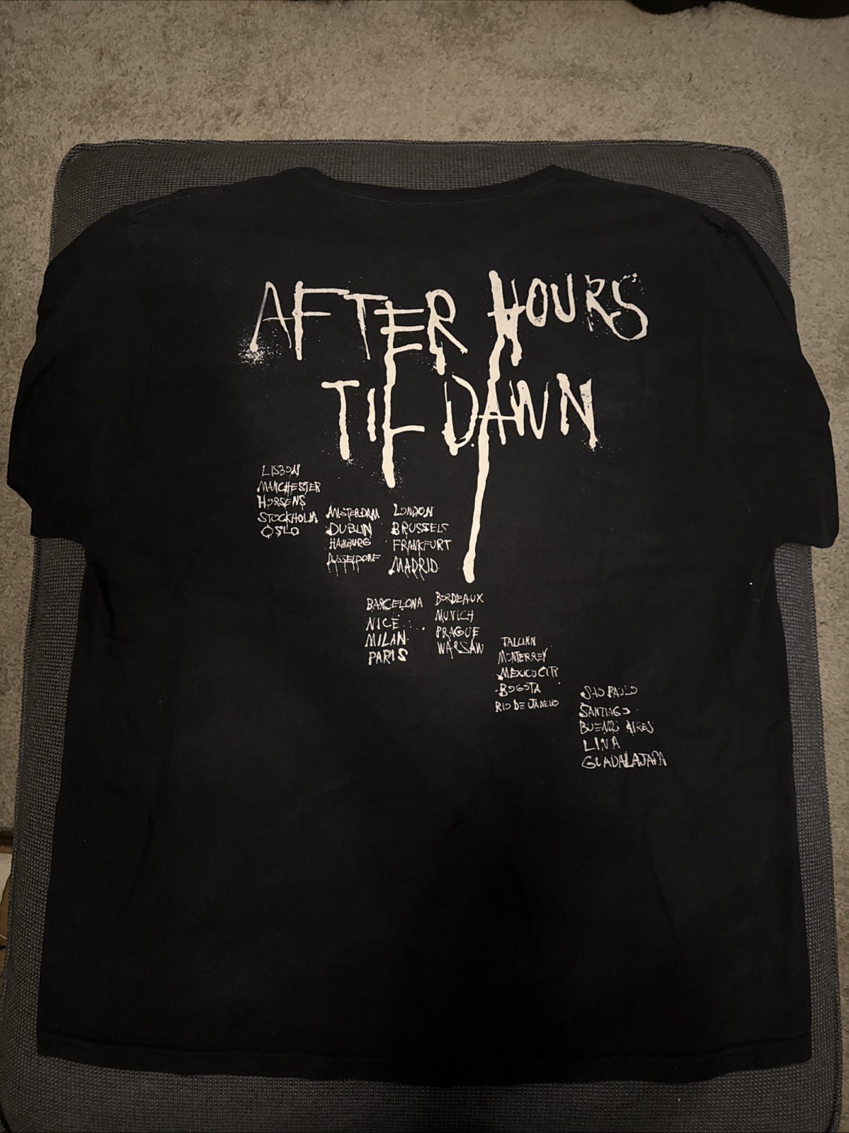 THE WEEKND AFTER HOURS TIL DAWN MEXICO CITY 2023 TOUR SHIRT XL RARE OFFICIAL XO! gallery