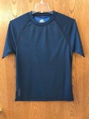 Men’s ZEROXPOSUR Navy Crew Neck Active Short Sleeve T-Shirt Size Small