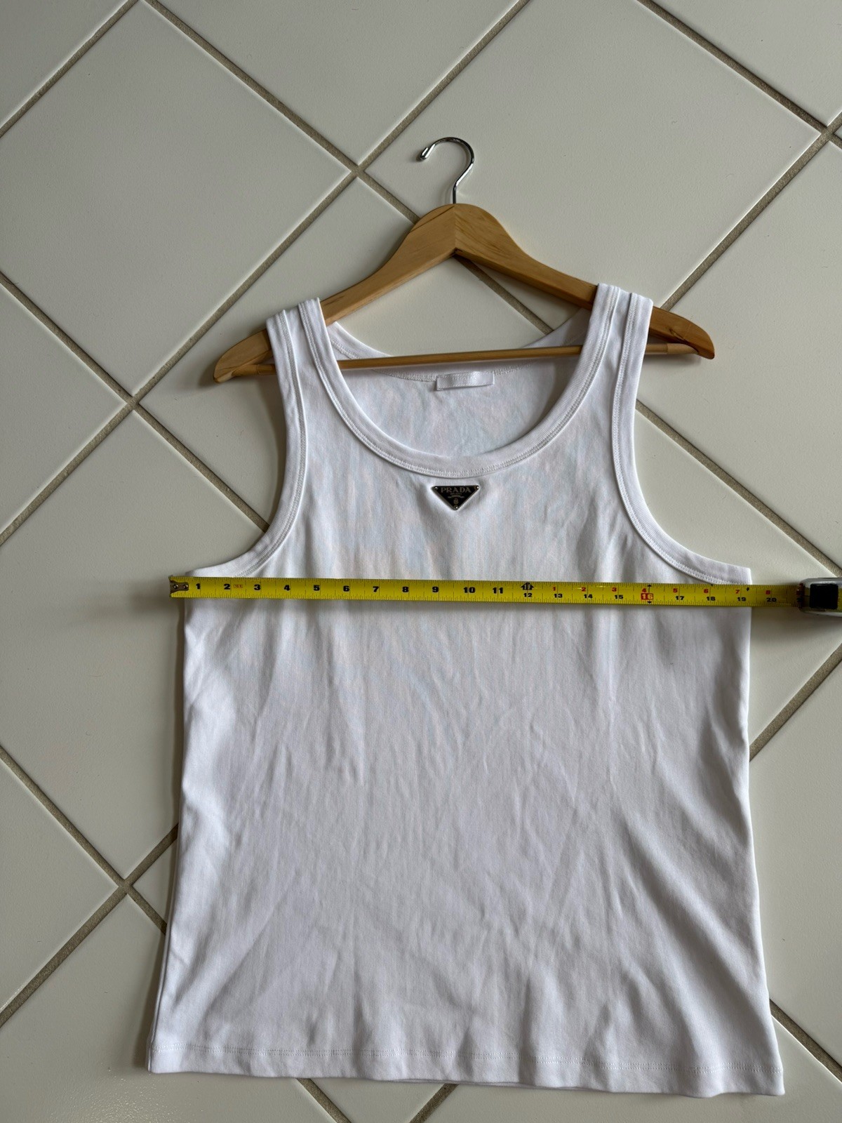 🔥Prada Cotton Logo Summer Tank Top For Men Size L See Pics For Measurements 👀 gallery