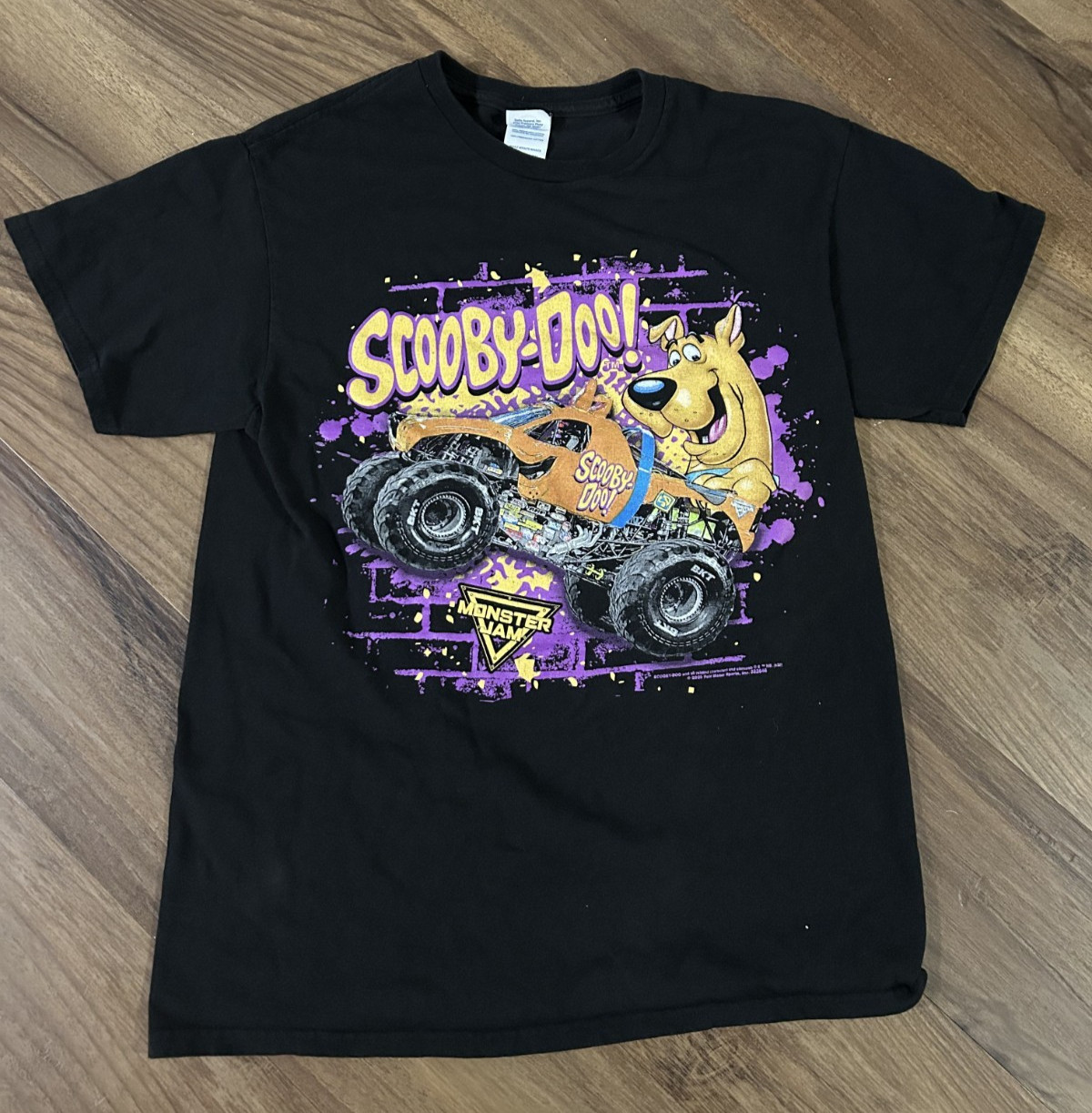 2020 Scooby-Doo! Monster Jam Tshirt Delta Pro Weight Black Size Medium Rare gallery
