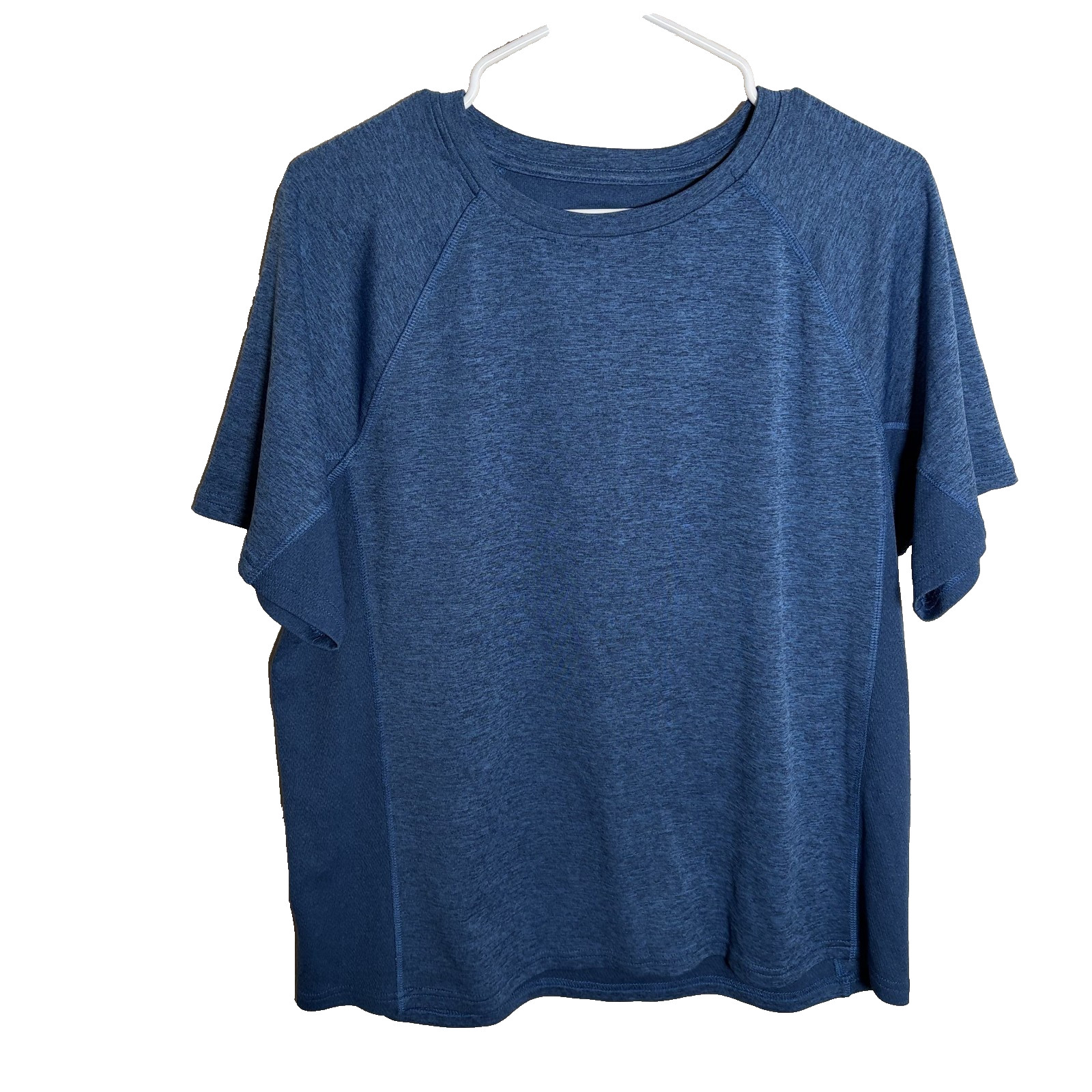 BCG T-Shirt Men’s Large Crew Neck Blue Short Sleeve Solid Athletic Casual