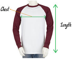 Styllion Big and Tall – Mens Raglan Baseball Shirts – Long Sleeve – RCLS