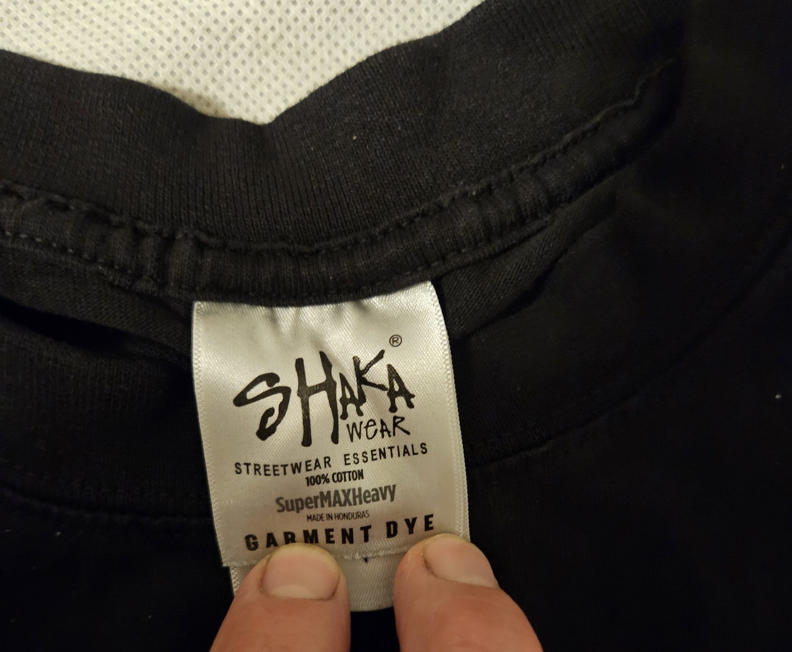 Men's S black, Short Sleeve, Shaka Wear, Unreadable Font Graphic gallery