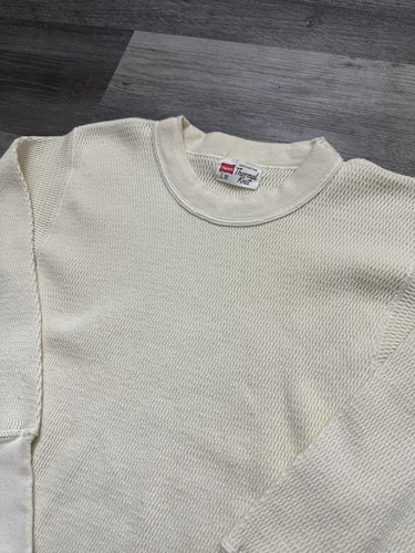 Vintage 50s Hanes Thermal Knit Long Sleeve Under Shirt Rare Vintage gallery
