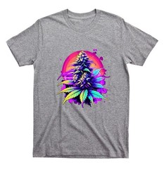 Purple Kush Comfort Tee Glow In Dark Soft Cotton Relax