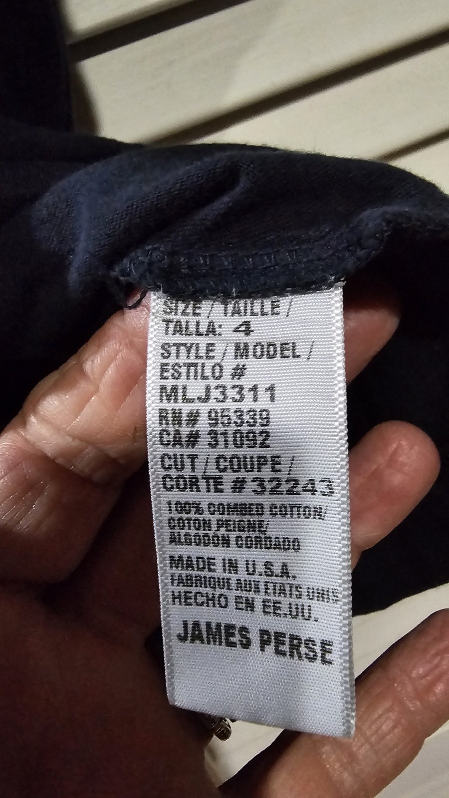 James Perse T-Shirt Crew Neck SZ. 4 (=XL) ~ 100% Combed Cotton ~ Minimalist gallery