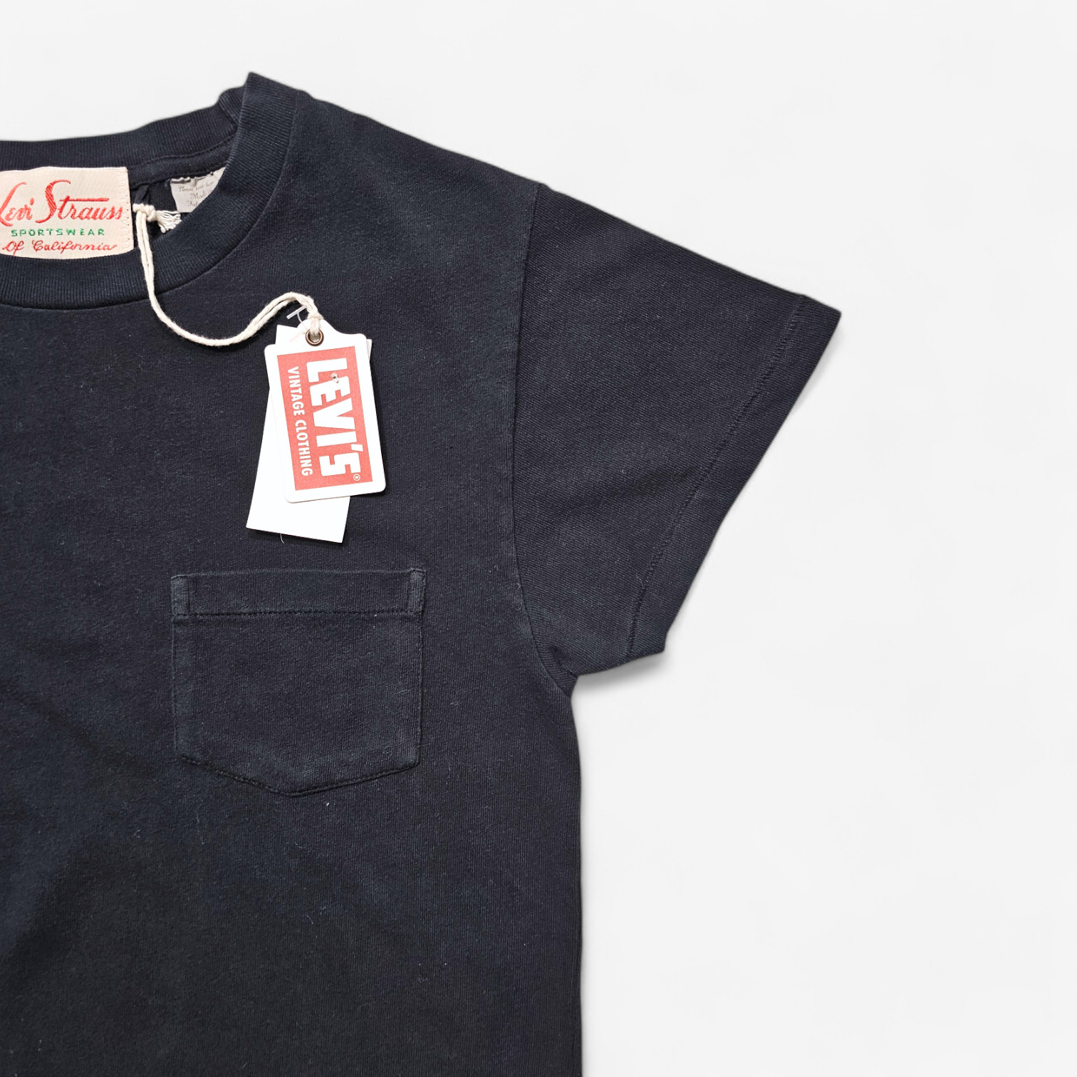NWT LVC Levi's Vintage Clothing 1950s Sportswear Tee Black XS gallery