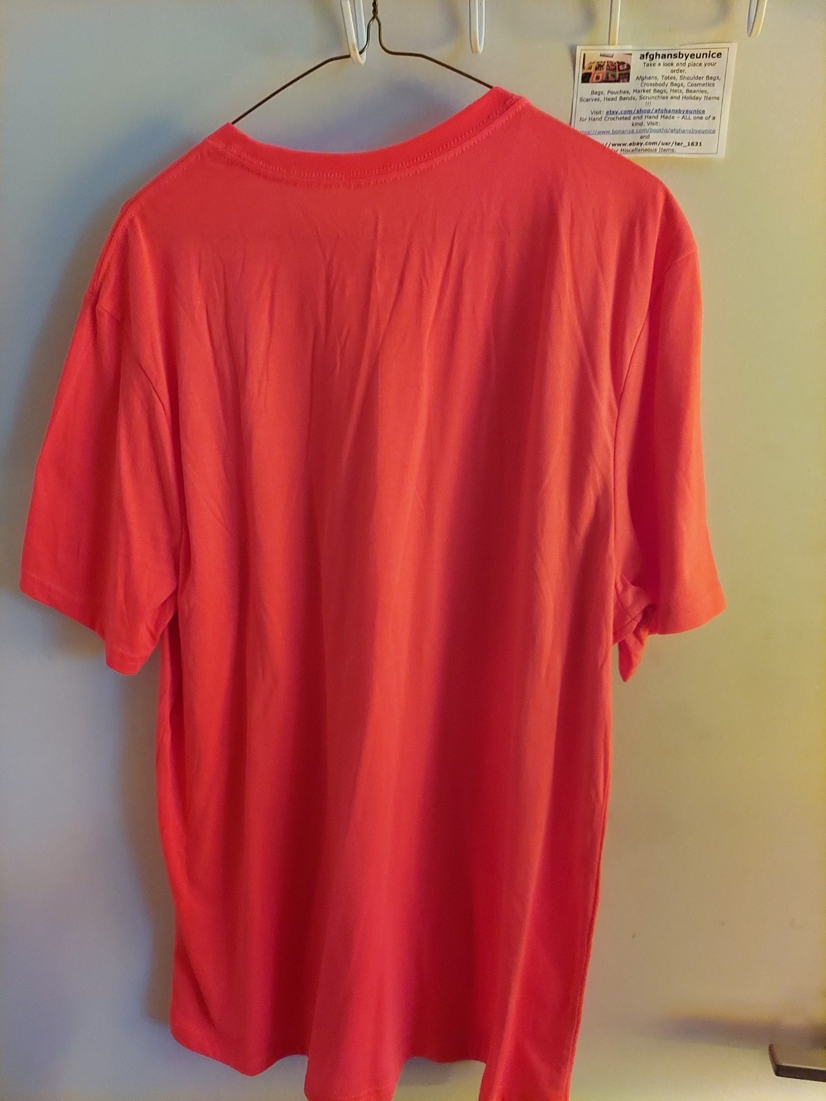 Athletic Works, orange t-shirt, size L, short sleeves, unisex gallery