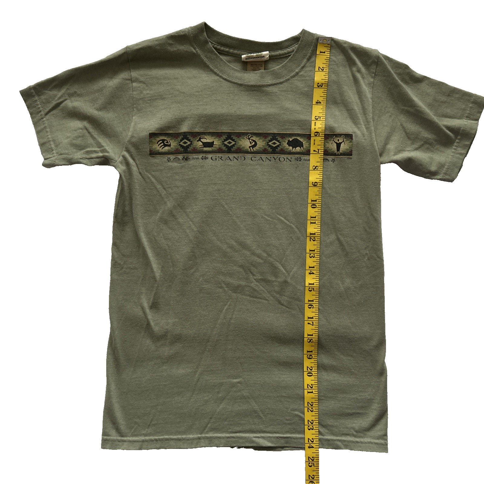 Eco Mountain Olive Green Grand Canyon Graphic T Shirt Size Small gallery