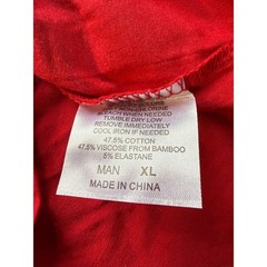 Royal Avalon Sun-Ray Red Bamboo Cotton UPF 50+ UV Protection T-Shirt Mens XL