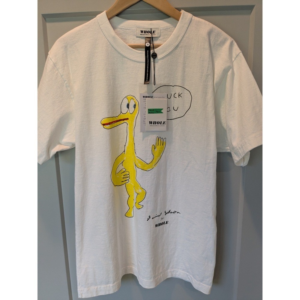 WHOLE Daniel Johnston Duck You Graphic Print T Shirt Mens Small gallery