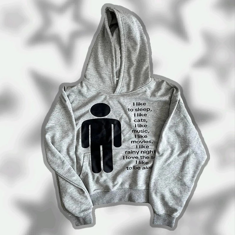 European and American style new hoodie with letter print pullover top, high stre gallery