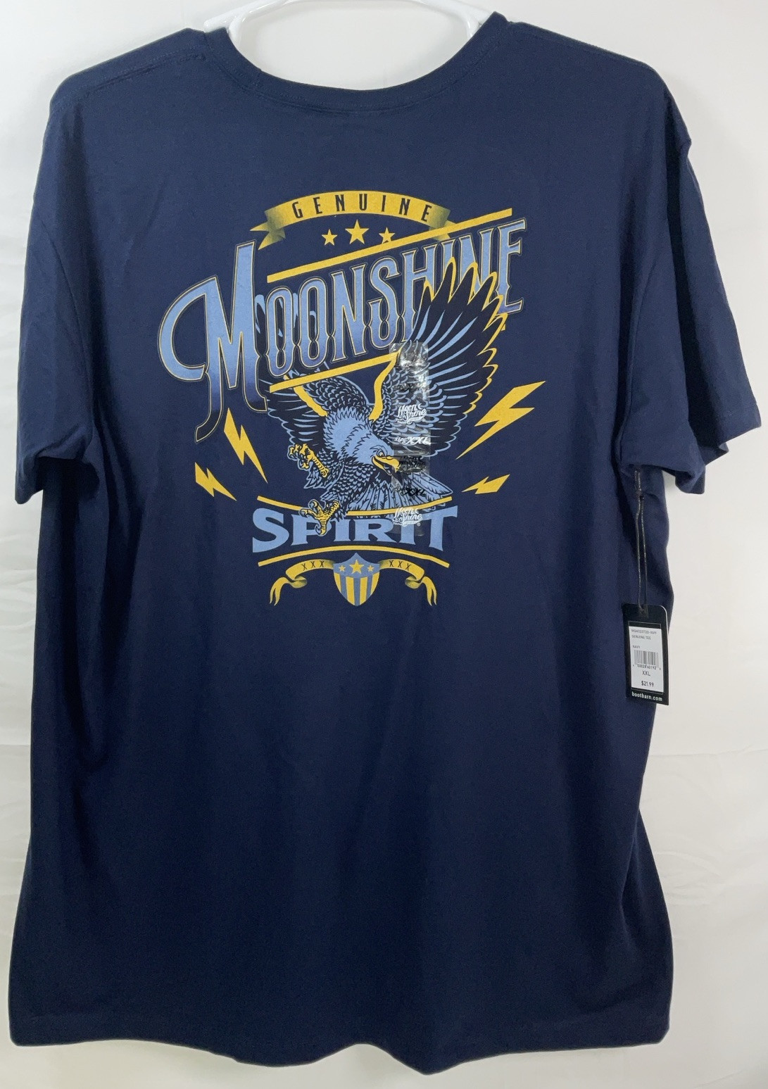 NWT Men’s Brad Paisley Moon Shine Spirit Eagle Lightning T-shirt Navy XXL (2XL) gallery