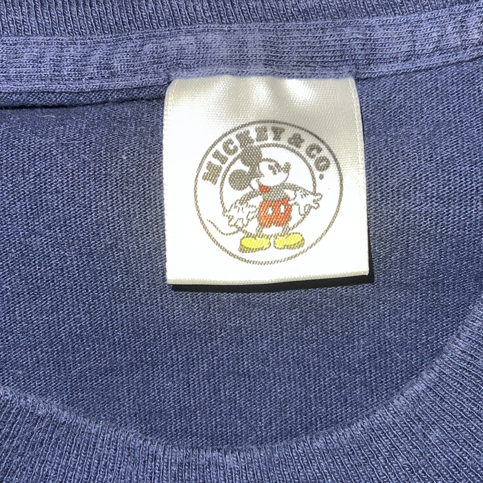 Vintage Disney Mickey Mouse t shirt single stitch felt applique one size e100 gallery
