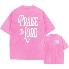 100% Cotton Oversized T-Shirt, Praise The Lord Vintage Streetwear Unisex Tee