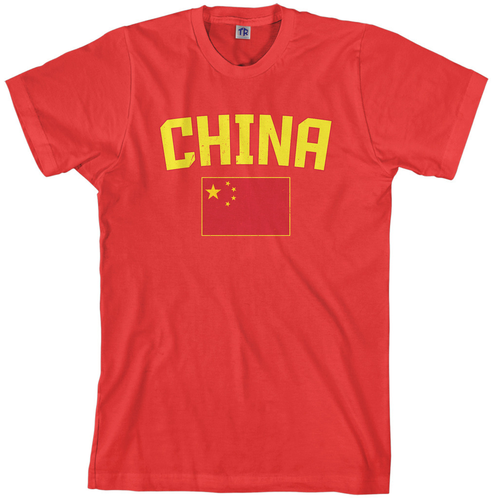 Threadrock Men's China Flag T-shirt Chinese National Team gallery