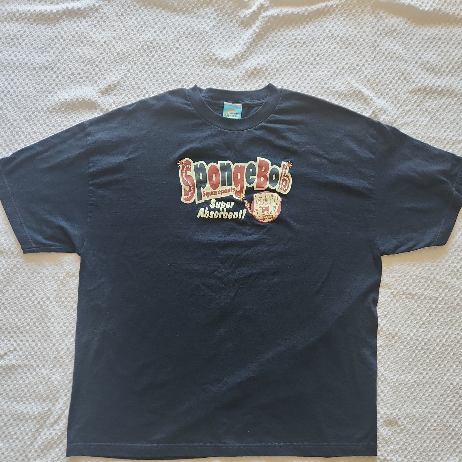 Vintage 2001 Y2K Custom Nickelodeon Spongebob Squarepants T-Shirt XXL gallery